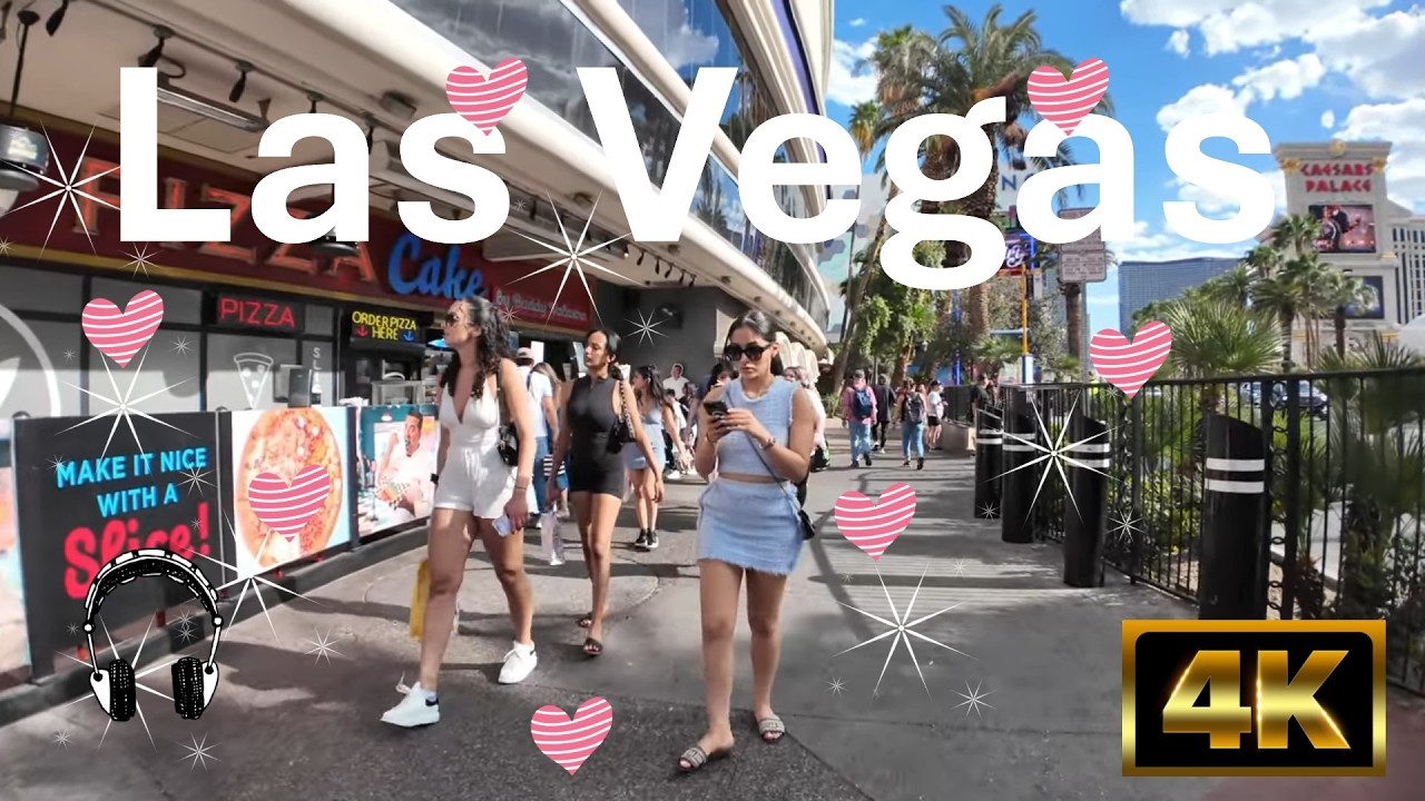 4K HDR Las Vegas Walking Tour | Bellagio Las Vegas Strip |Walking Tour Guide