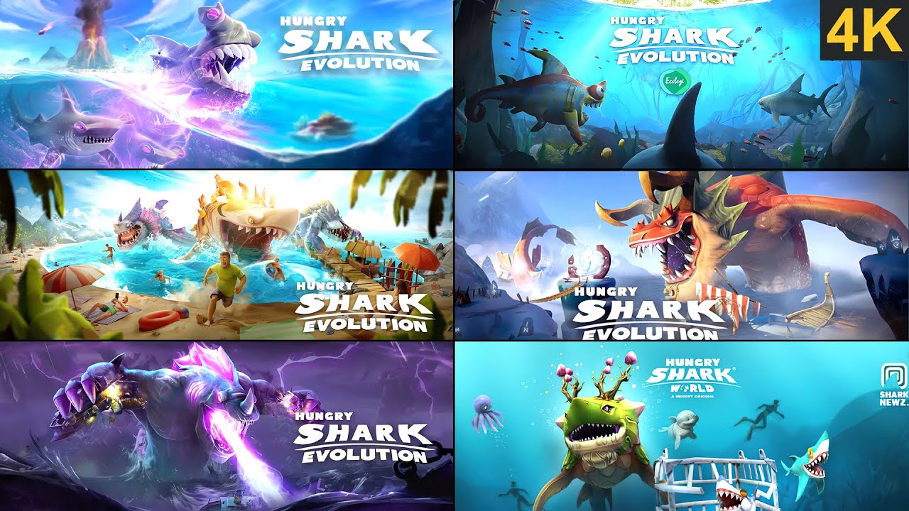 HUNGRY SHARK ALL MOVIE & TRAILER THROUGH THE YEARS!!! (2010 - 2023) MARATHON 1 HOUR. Gaia Update