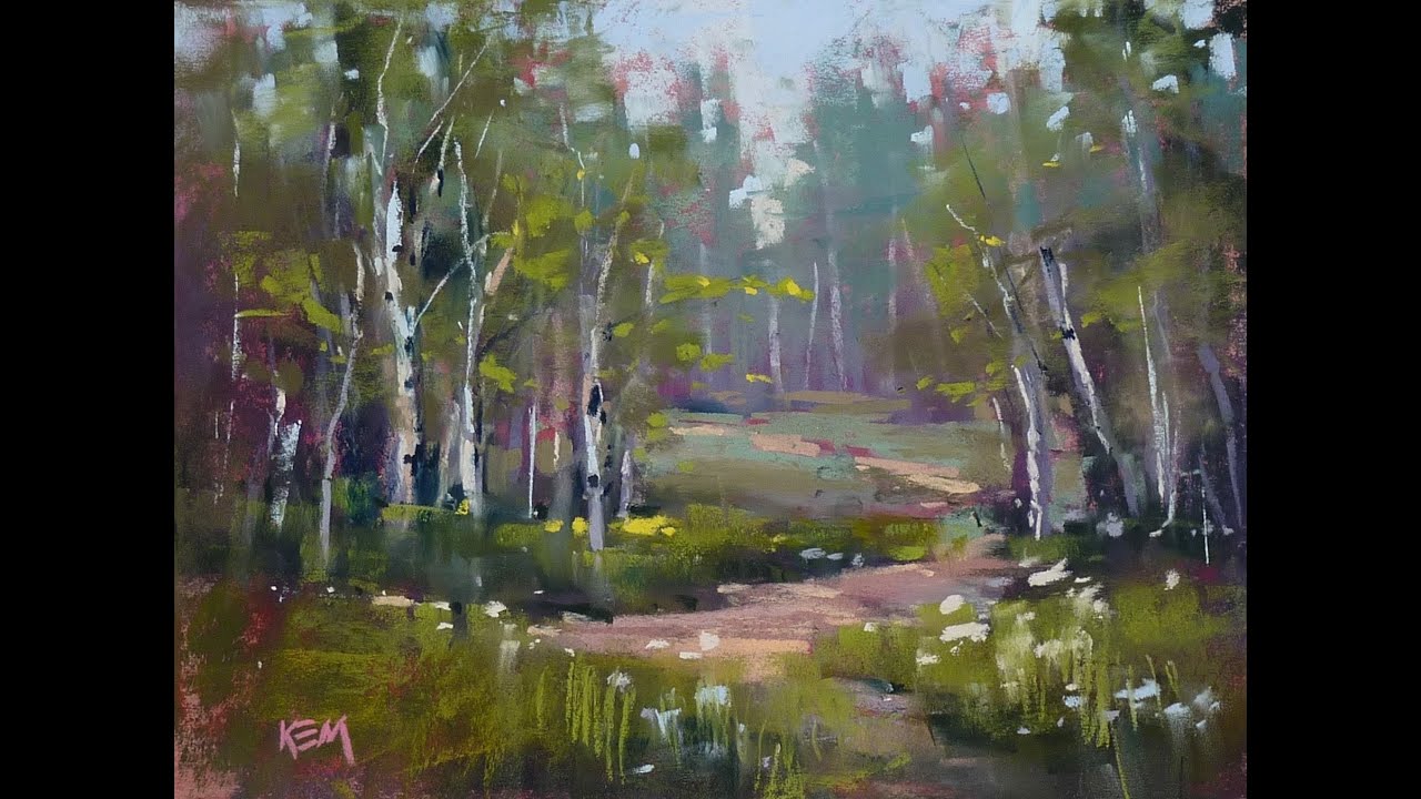 Sunday Studio: Pastel Painting Demo Forest Landscape