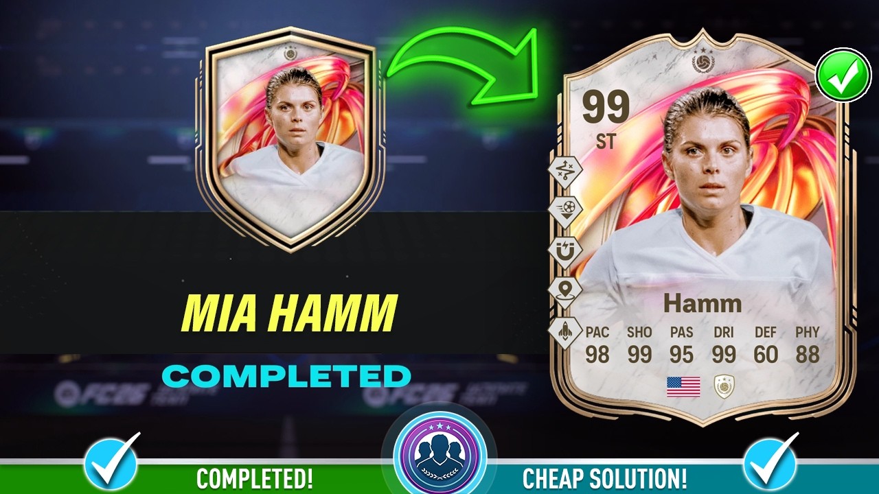 Решение 99 FUTTIES SBC Миа Хэмм &mdash; Дешевое решение и советы &mdash; FC 26