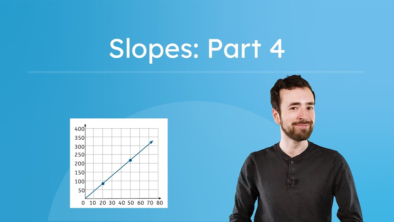 Slopes: Part 4 - Interpreting Slope From Word Problems