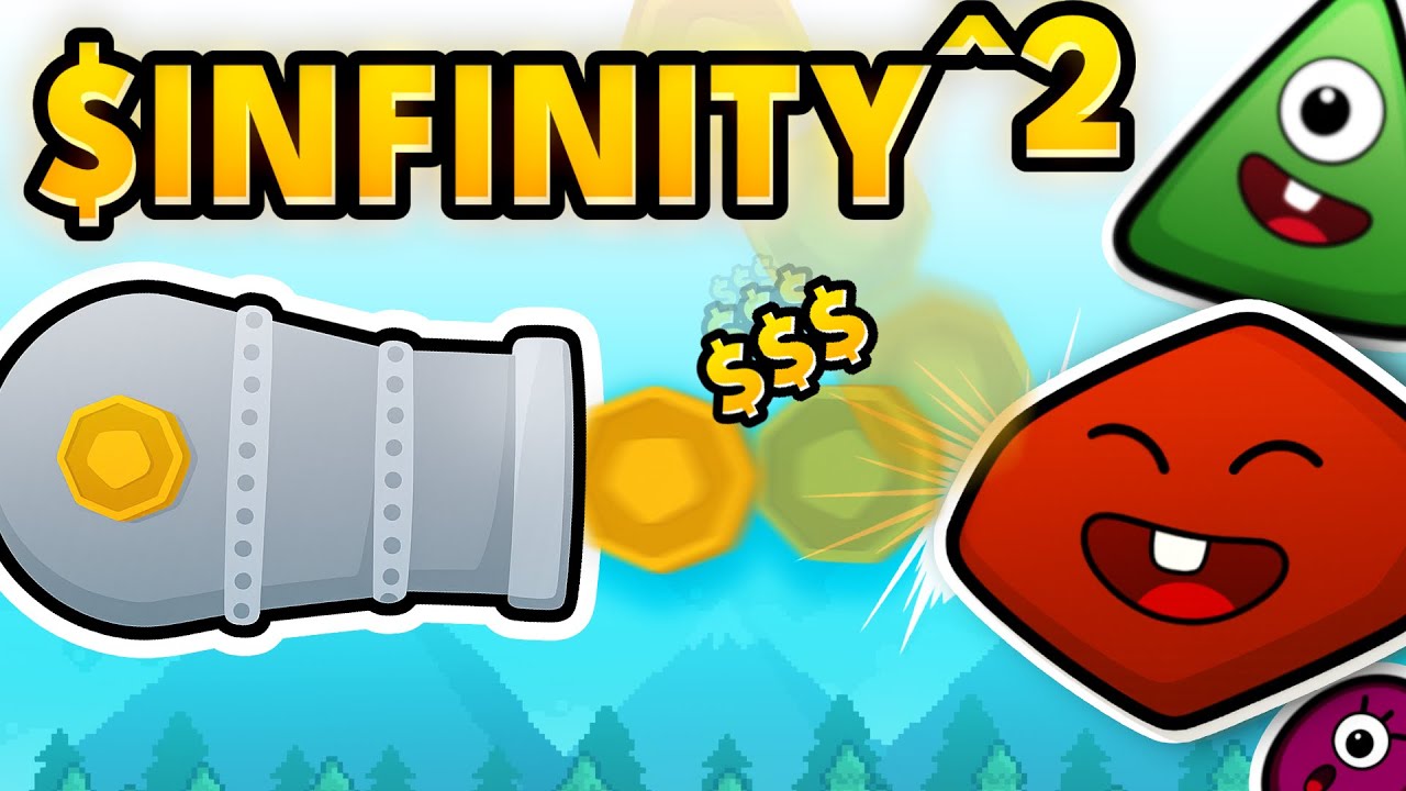 Shooting INFINITE Money at Shapes to 100% Money Cannon