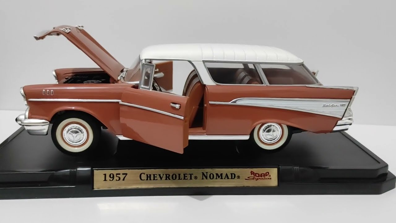 1957 Chevrolet Nomad BelAir Road signature 1/18 scale. diecast
