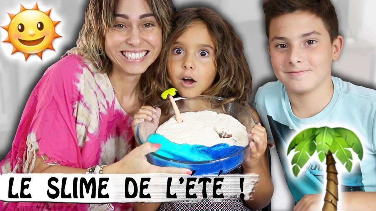 SLIME DE L' ÉTÉ : Slime facile pour les vacances