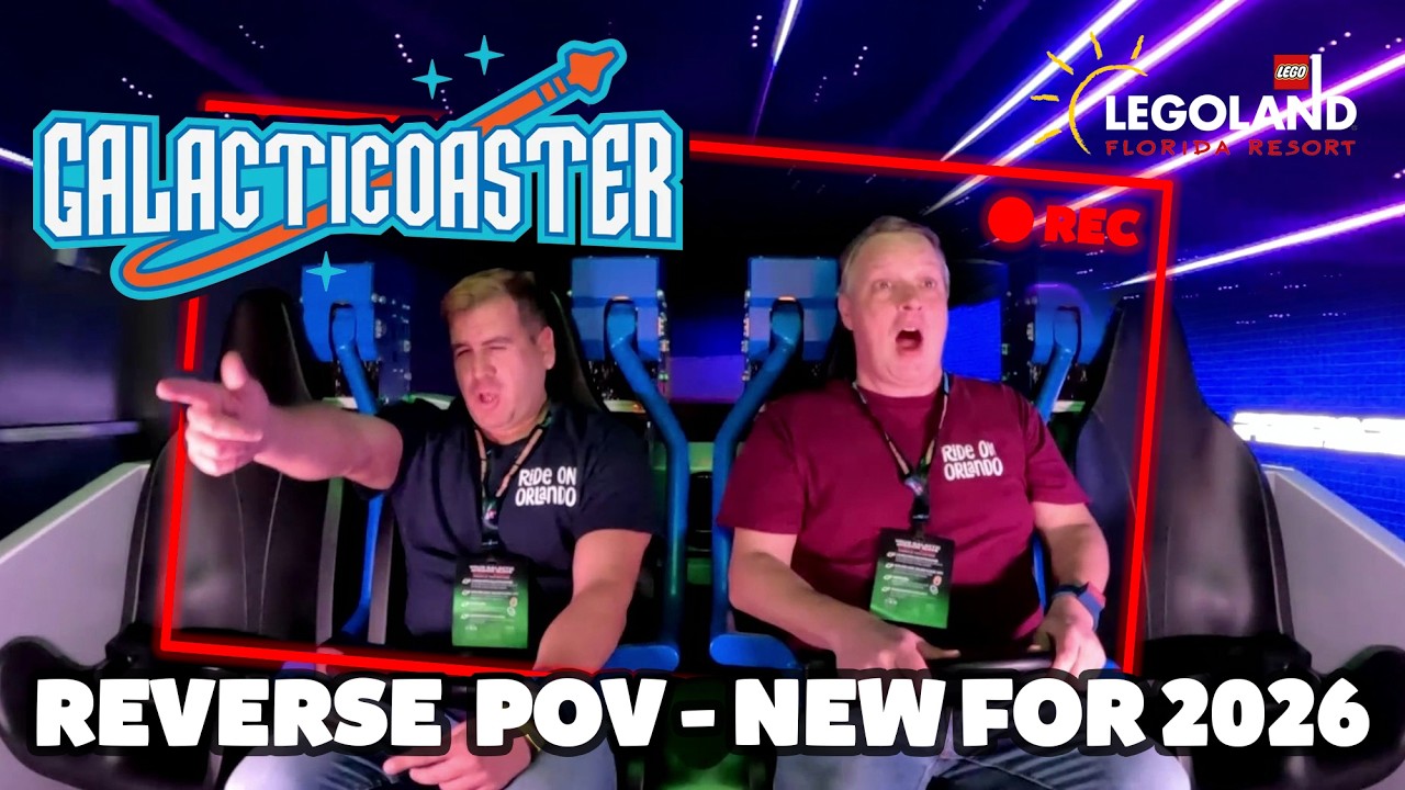 Galacticoaster Reverse POV at Legoland Florida! New for 2026!