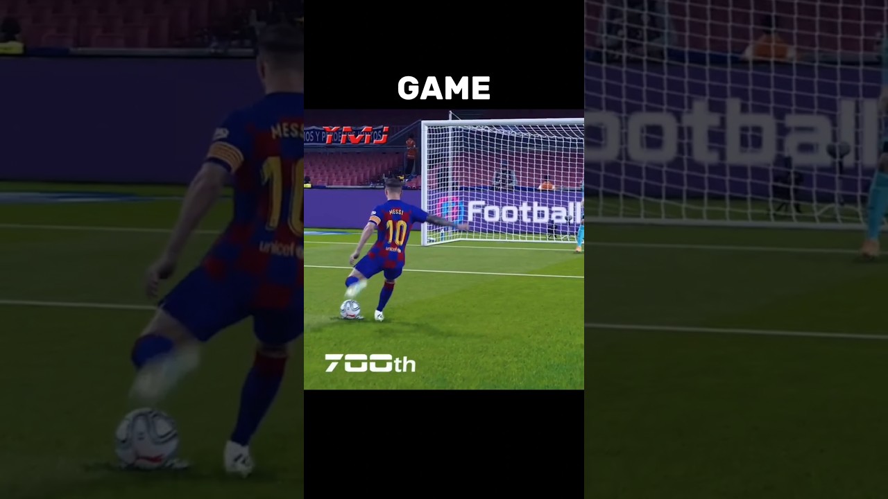 Messi 700th Goal Recreated in Pes 21 #pes #pes2021 #messi #fifa #fc25 #fifa23 #football #shorts