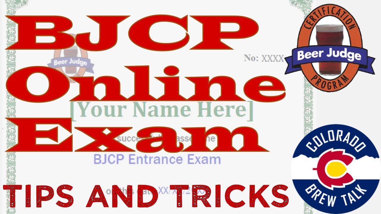 BJCP Online Exam Strategy and Tips