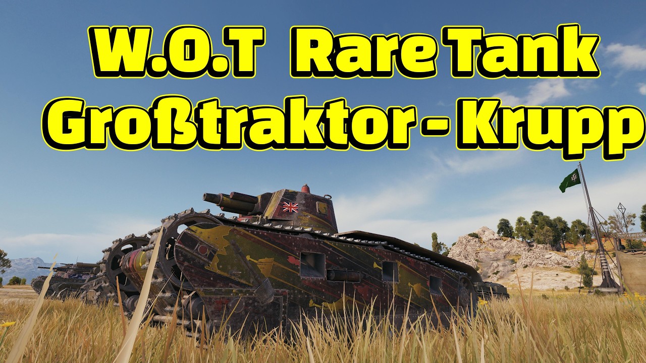 Gro&szlig;traktor - Krupp.  A Rare WOT Tier III Medium. Ace Tanker