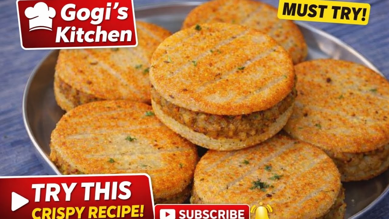 Suji Aloo Burger Bites | सूजी से बनाएं | इतना स्वादिष्ट कि रोज़ बनाके खाओगे | Gogi’s kitchen 