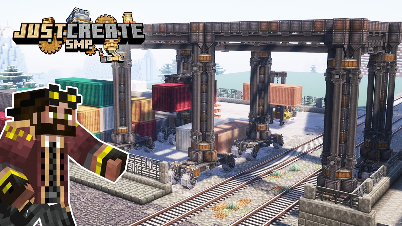 I built a HUGE CRANE in Minecraft Create Mod [#25]