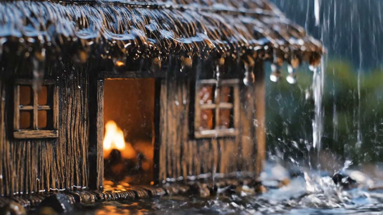 Heavy Rain Sounds For Sleeping  - Fall Asleep Instantly With Rain Sounds for Deep sleep.