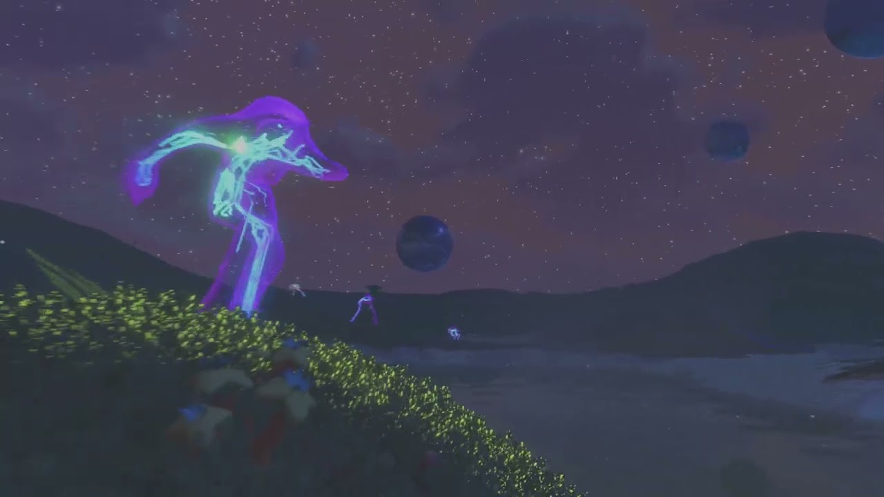 No Man's Sky - The Beautiful Bioluminescent fauna of New Shibor