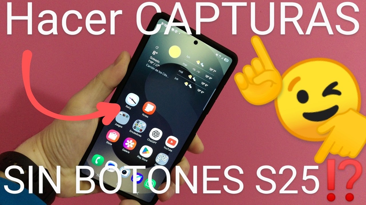 📱📷👈 Cómo HACER CAPTURA de PANTALLA en SAMSUNG S25, S25 PLUS y S25 ULTRA SIN BOTONES