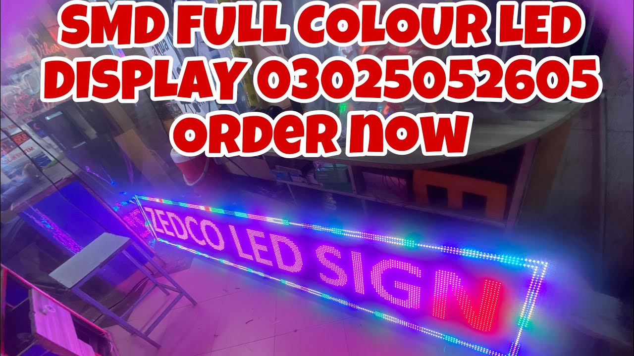 SMD DISPLAY FULL COLOUR RGB ||TEXT LED BOARD||UNLIMITED WRITING||ADVERTISE YOUR BUSSINES|ZEDCO SMD|