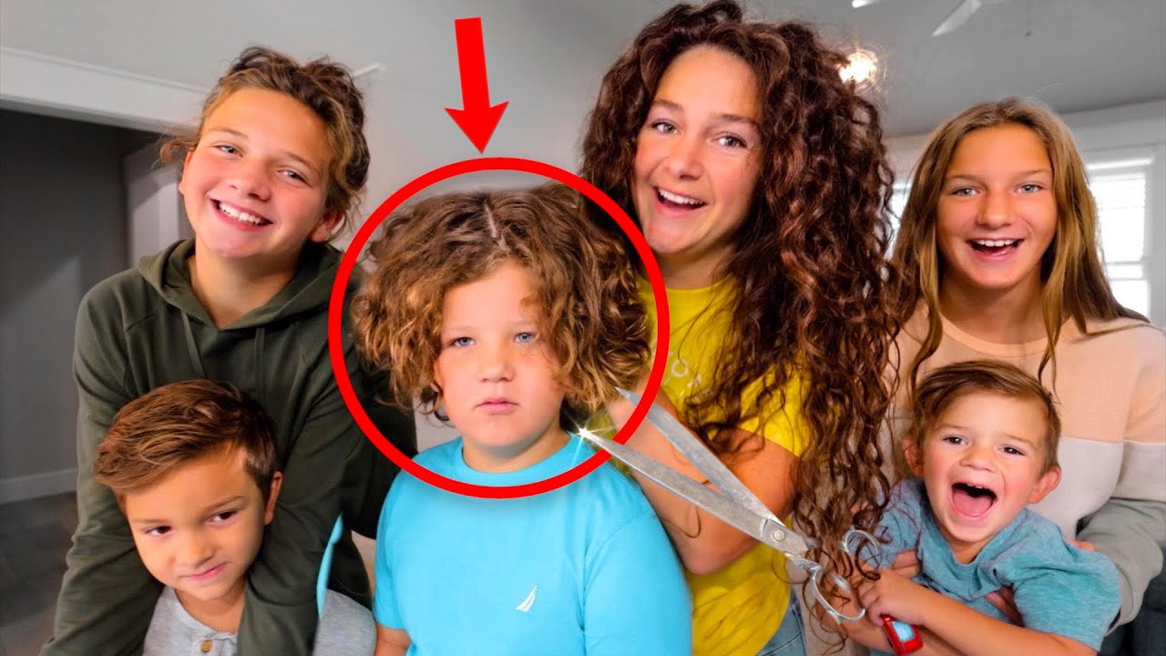 Cutting ALL Micah’s Hair Off | Surprising My 4 Kids