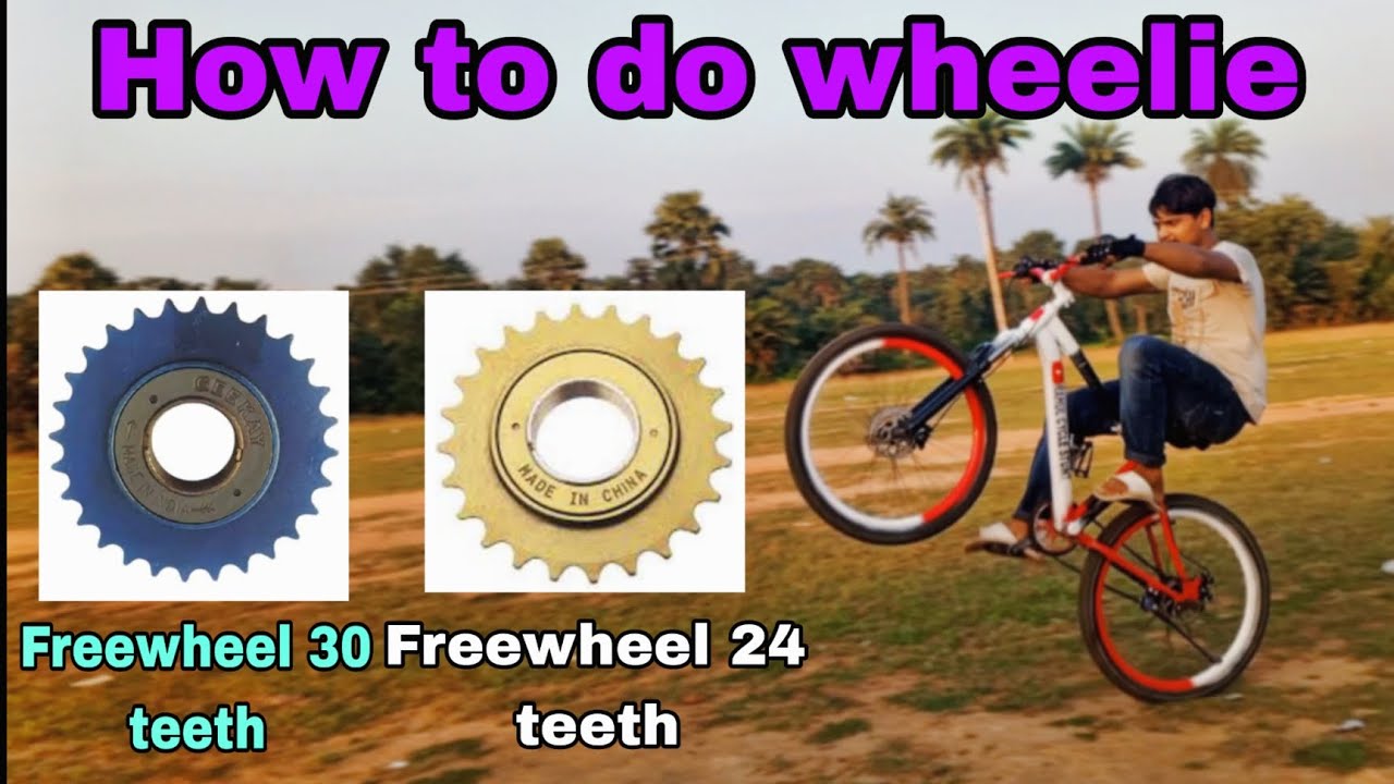 How to do wheelie Easy STEP /non gear/ #whelie #mtb