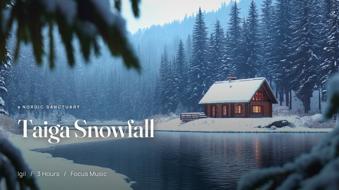 Snowfall in the Taiga - ADHD Gentle Focus | Igil | 66 BPM | 3 Hours