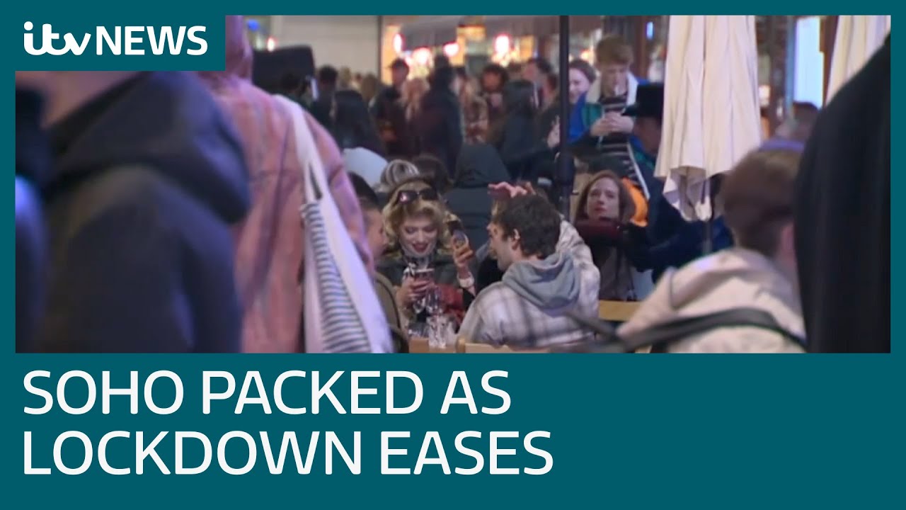 London's Soho packed as lockdown restrictions ease | ITV News