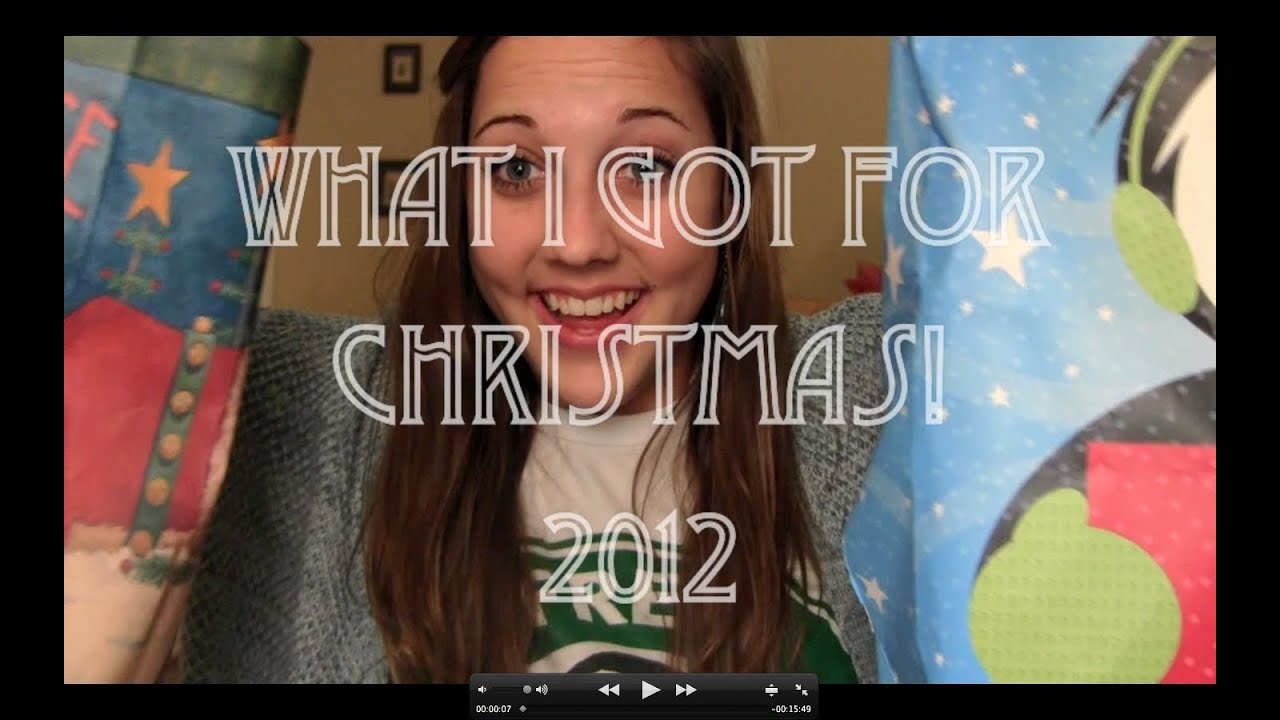 What I got for Christmas 2012!