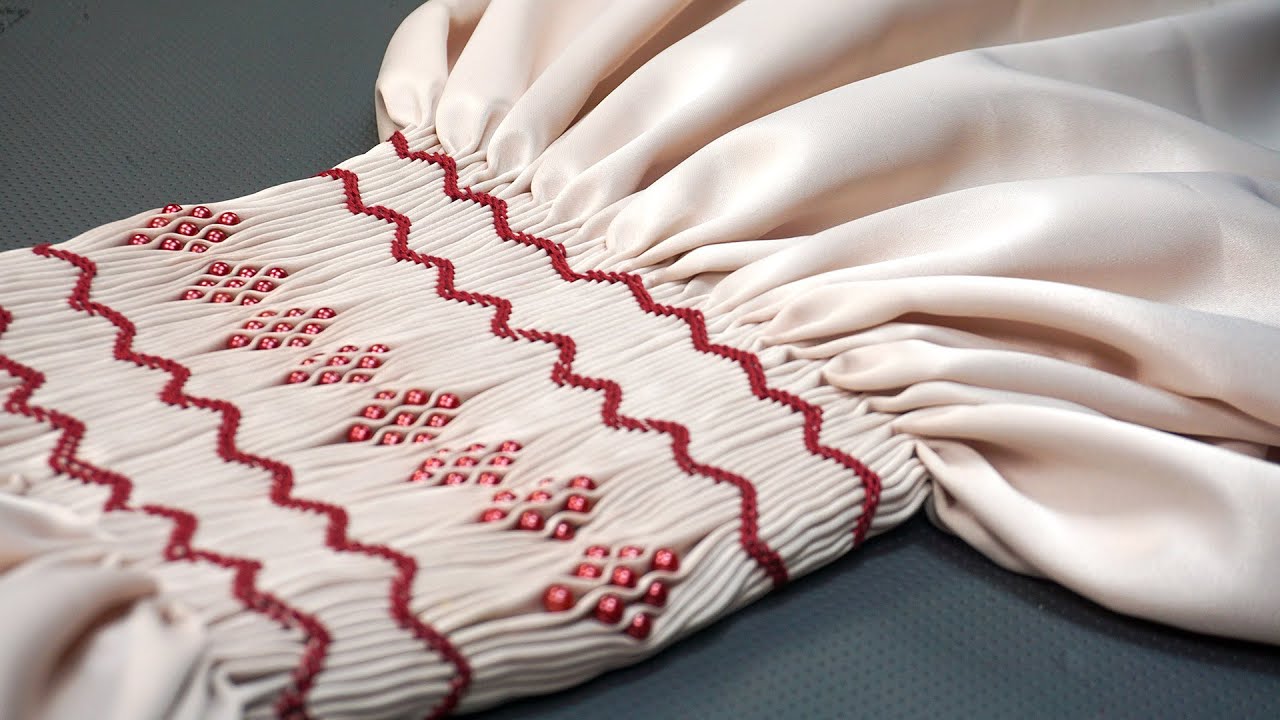Beaded Smocking with Embroidery - Fashionable Dress Making Projects
