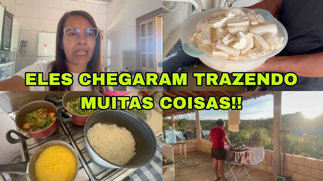 NOSSO ALMOÇO DE DOMINGO, COM TUDO QUE ELES TROUXERAM! #viral / cantinho da Malu 