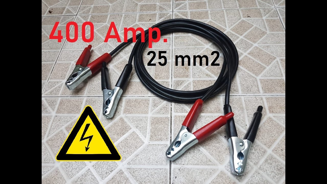 Como hacer un CABLE PUENTE para la batería del auto 400Amp