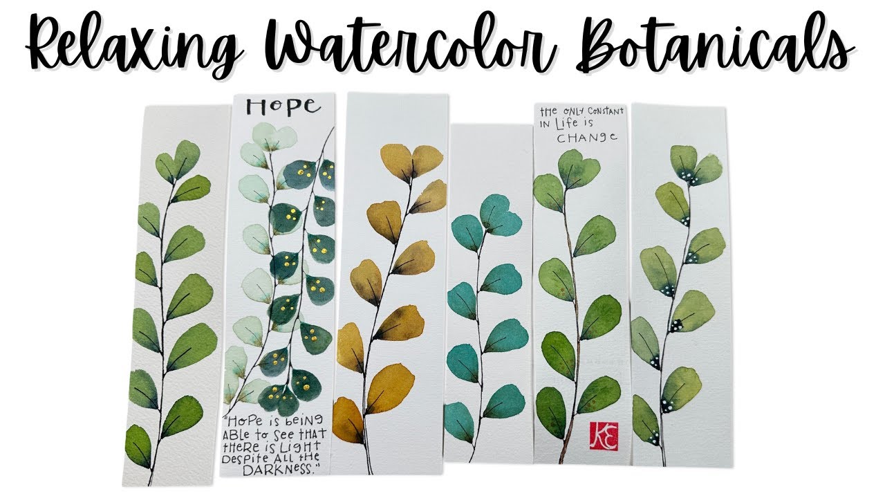 Watercolor Paper Explained + Relaxing Botanical Painting