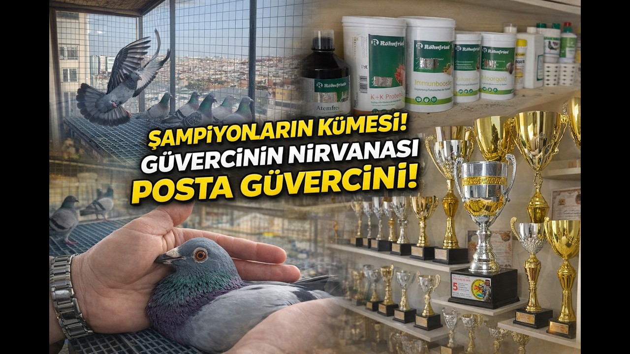 GÜVERCİN AŞKI İÇİN DÜZENLENMİŞ BİR EV! YARIŞ GÜVERCİNLERİ KÜMES ZİYARETİ!