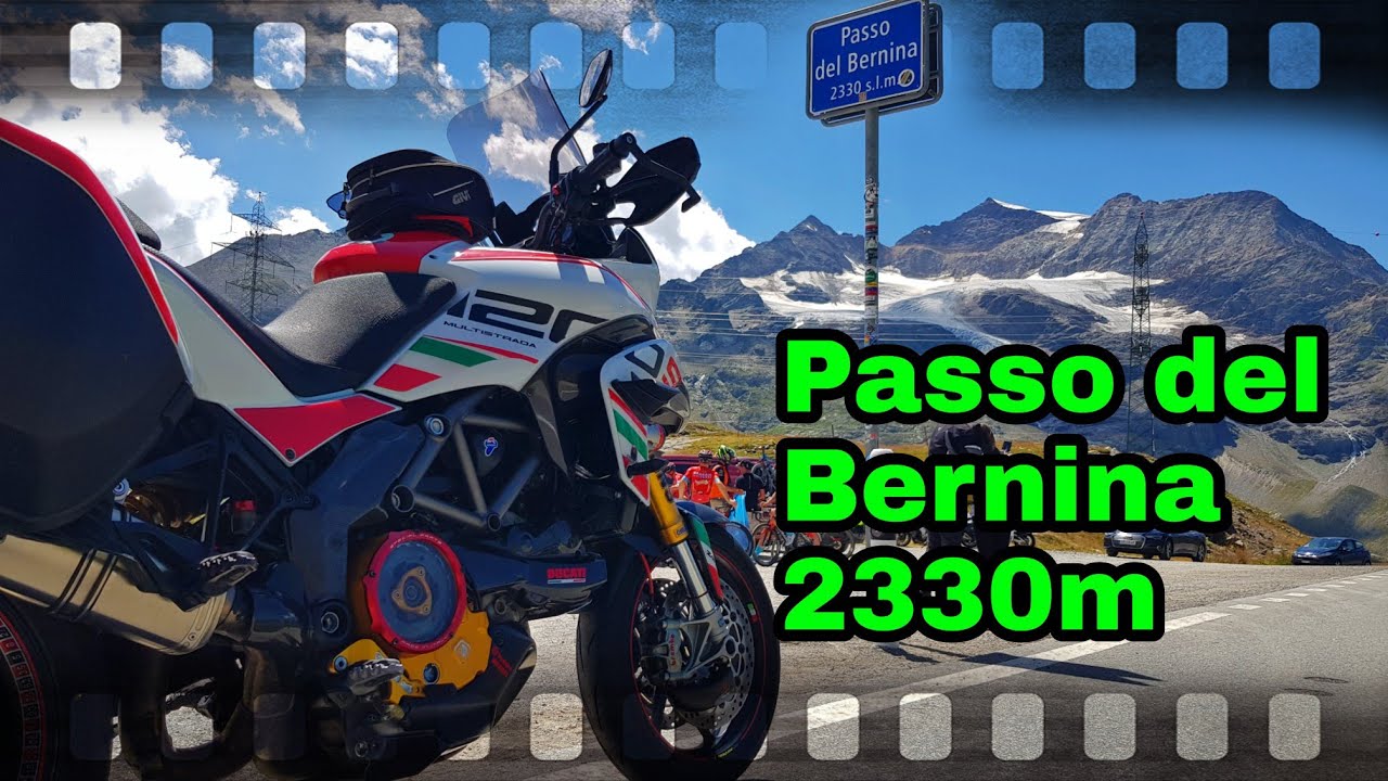 Passo del BERNINA 🇨🇭 in moto 2330m - Multistrada 1200 - Multistrada Enduro - Multistrada 1200s DVT