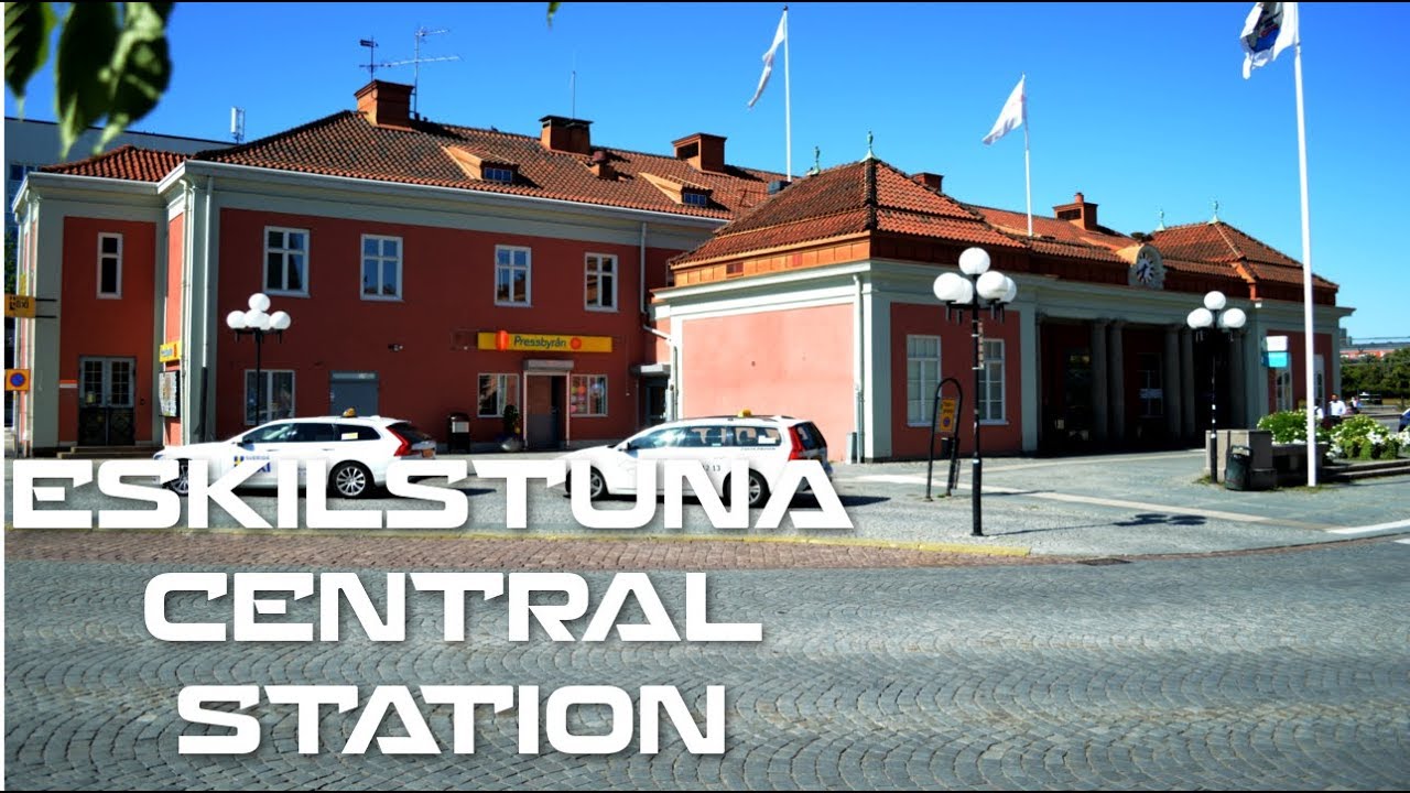 Eskilstuna central station in Sweden, time lapse