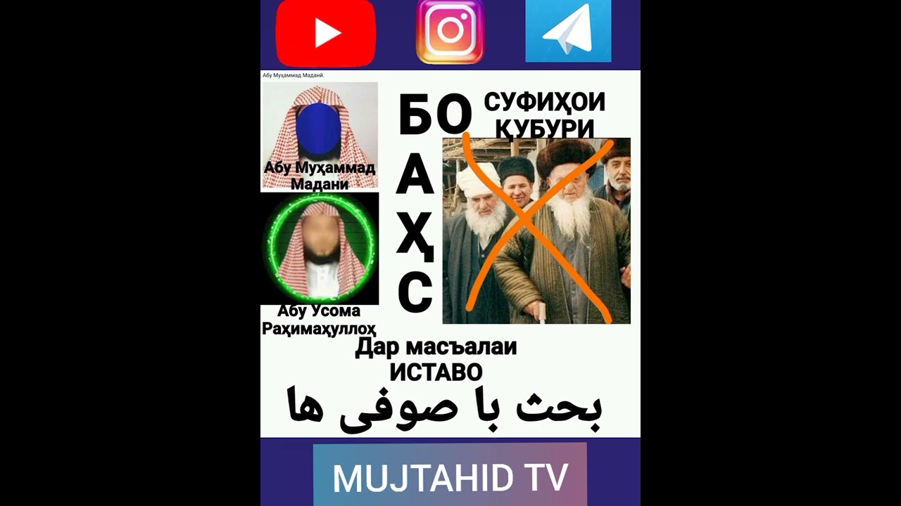 Абу Муҳаммад Мадани , Абу Усома . баҳс бо суфиҳо дар масъалаи ИСТАВО . بحث با صوفی ها در مورد استوا