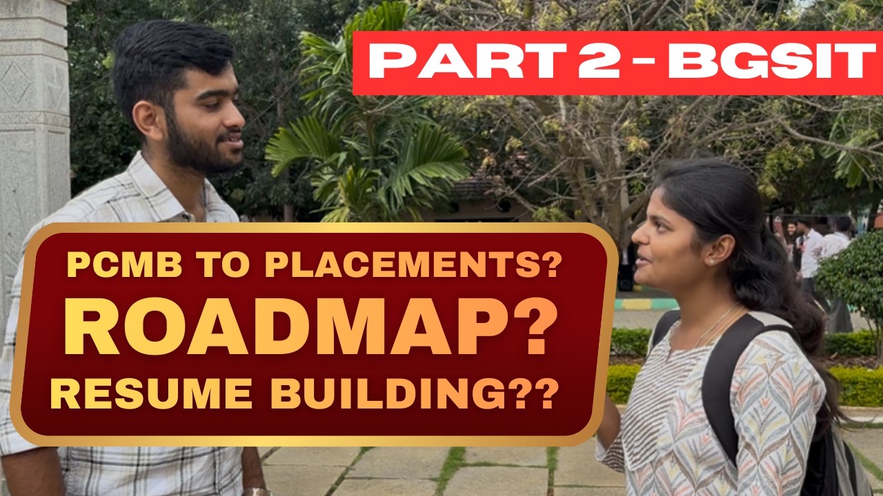 [Part 2] PCMB inda Engineering Join adavrge Placement agatta? 2nd year Roadmap | BGSIT, Mandya👩🏻‍💻