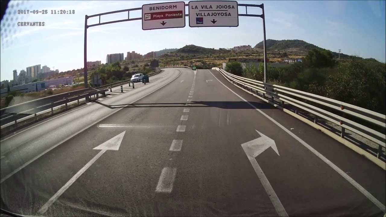 Approach to Camping El Torres, Southeast Spain. 25/09/2017 (N 38°30'55