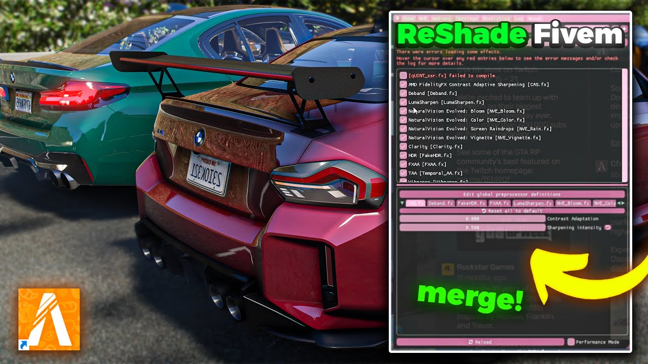 FiveM - TUTORIAL Instalare și Rezolvare Problemă La Reshade după Update-urile noi! 2025 ⚙️