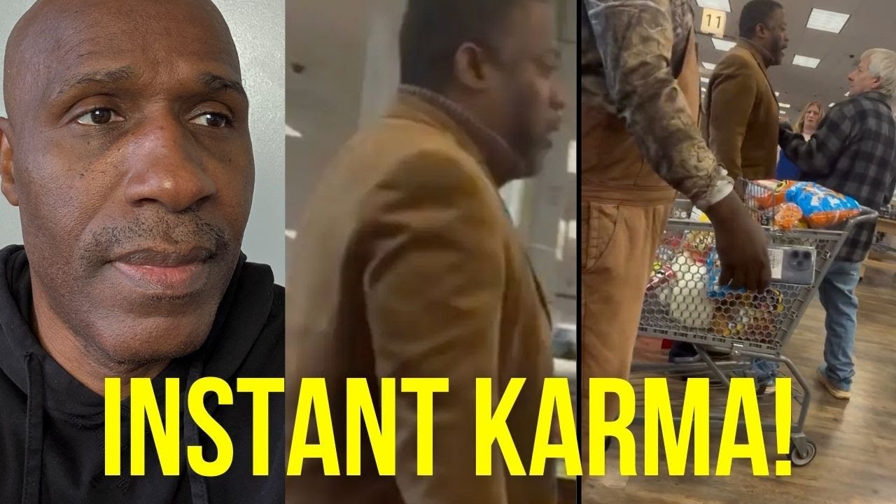 White Man Swings on Black Shopper and Gets Checked Out