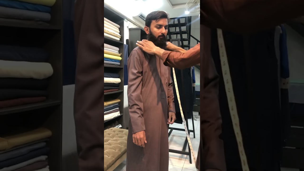 How to measure thobe size | how to take size for thobe Jubba. #Jubba #Thobe | Al-Turab Thobe