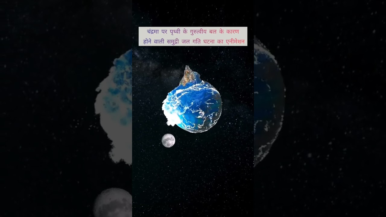 How moon gravity affects sea water #moon
