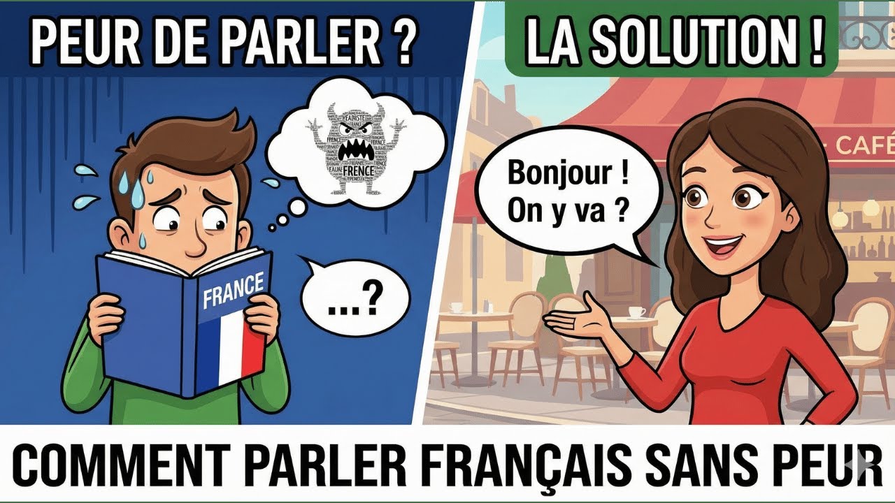 Pourquoi avez-vous peur de parler français ? Cette vidéo va vous aider à parler avec confiance:A1-A2