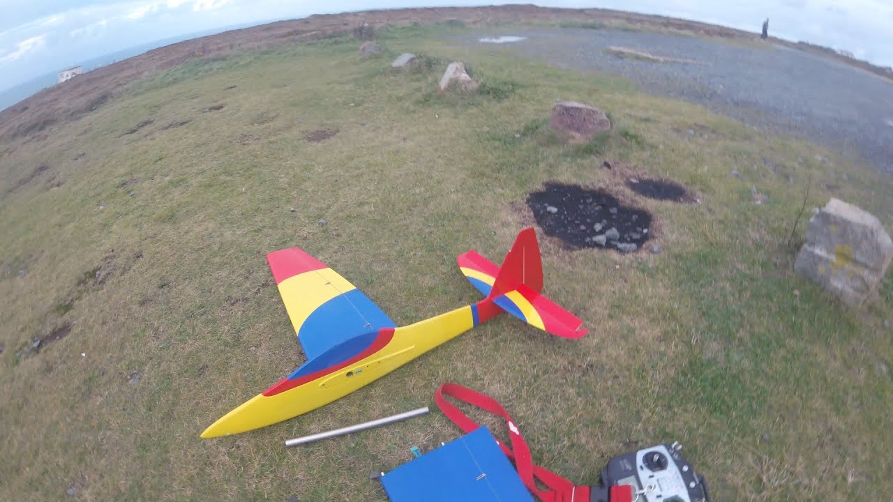 Gremlin Maiden Flight with Ballast! - RC Slope Soaring - St Agnes Head - Cornwall