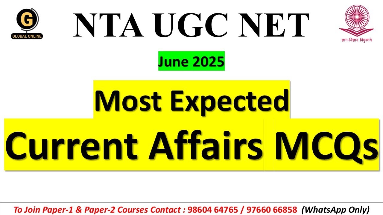 Current Affair Questions on ICT | NTA UGC NET Paper 1 Expected MCQs | sure shot Current Affair MCQ