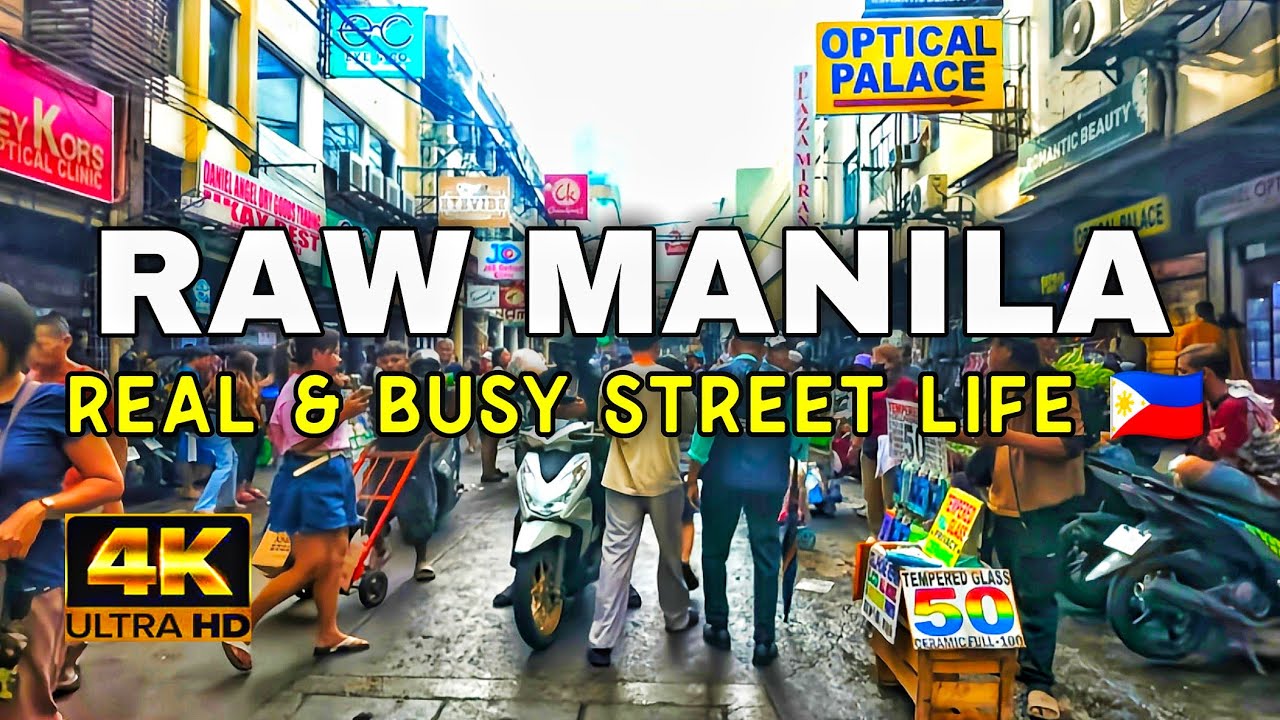 RAW & REAL Manila 2026 Philippines | Quiapo To Binondo Street Walking Tour In Ultra Clear 4K