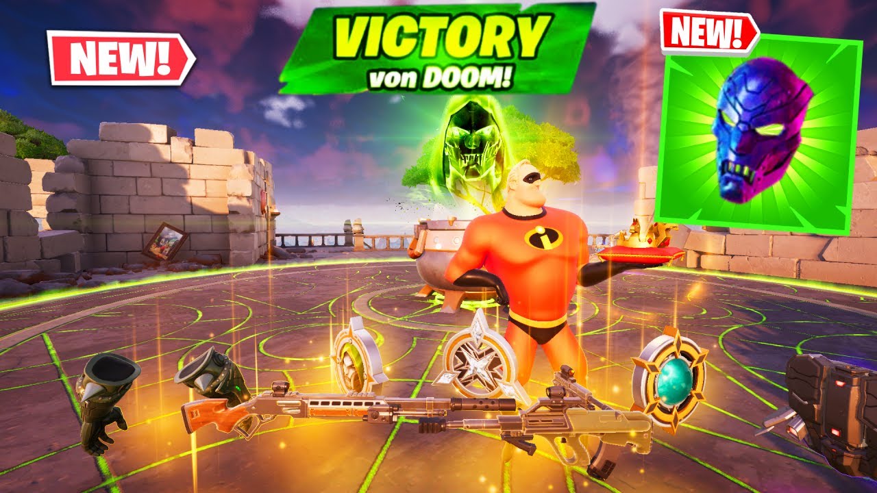 MR. INCREDIBLE *DOOM ISLAND* vs 4 MEDALLIONS & MYTHIC’S CHALLENGE (FortniteChapter5)