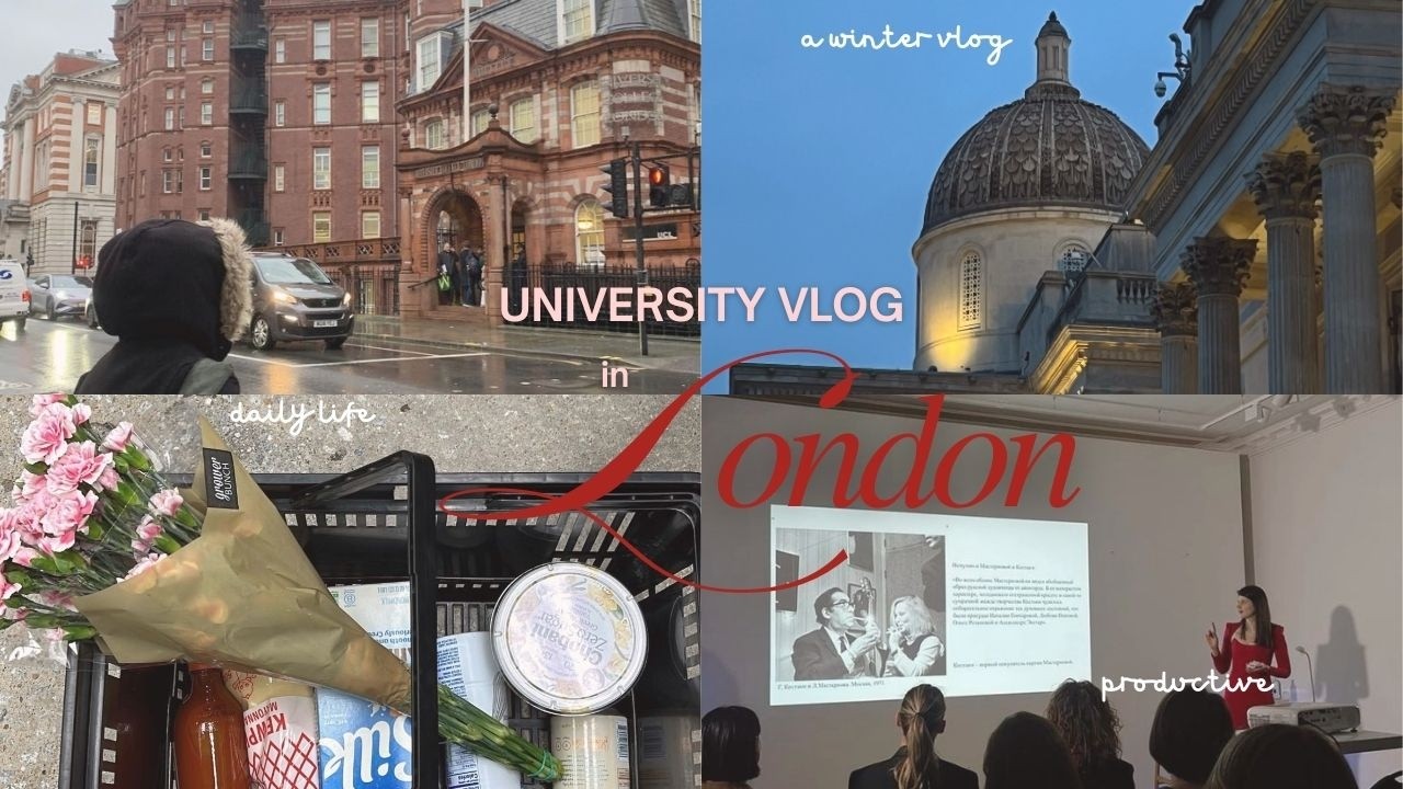 day in my life as a postgrad student in London 📚🎧🧣