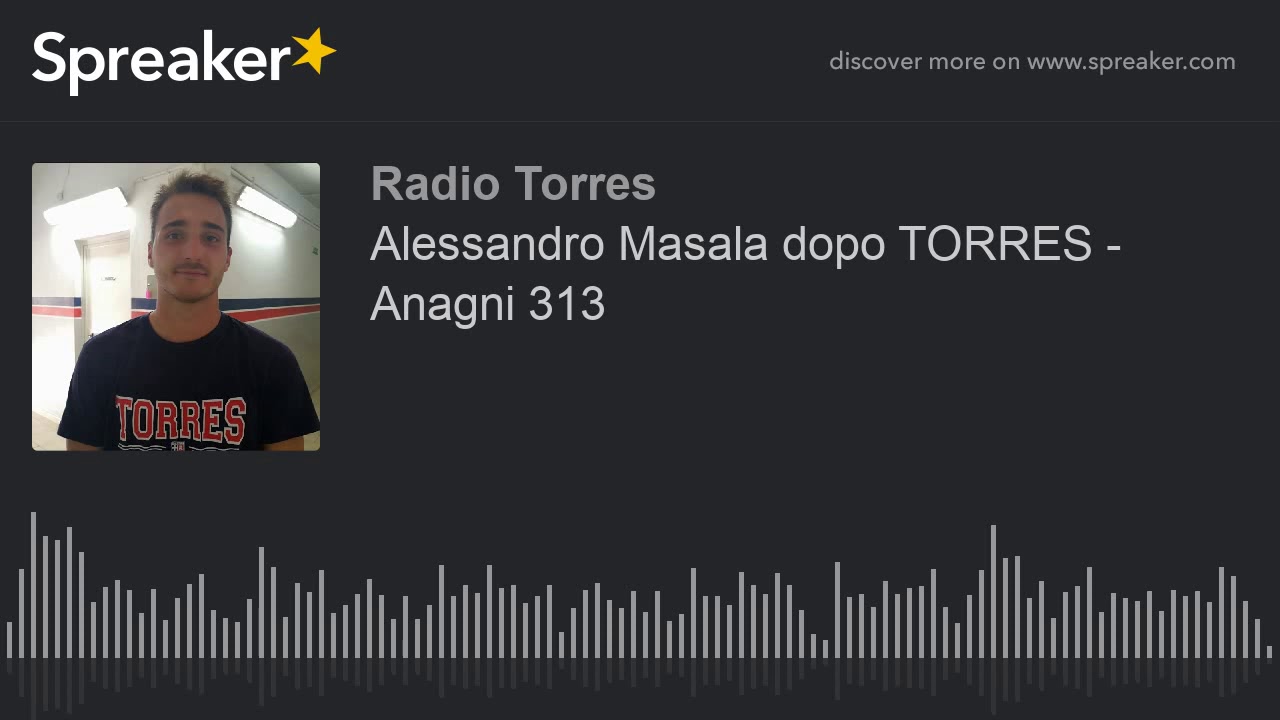Alessandro Masala dopo TORRES - Anagni 313