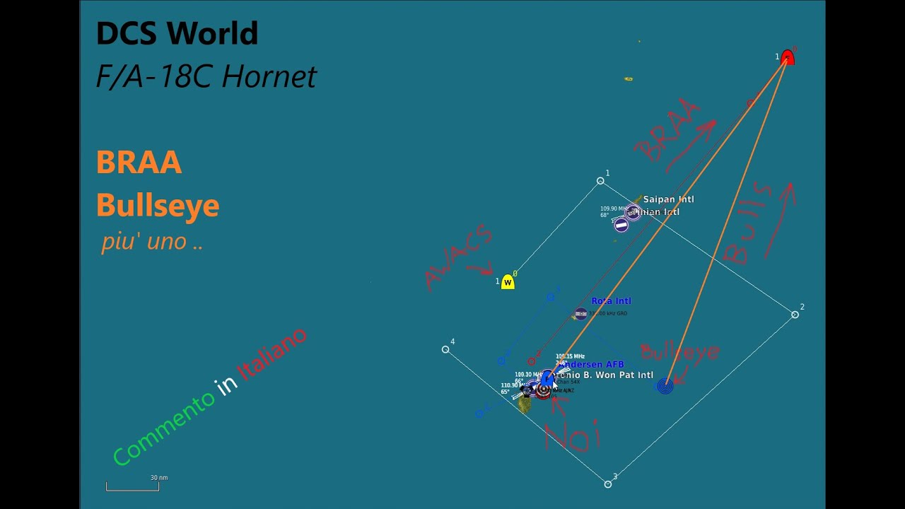 DCS World, FA 18C Hornet, BRAA, Bullseye e un'altra cosetta