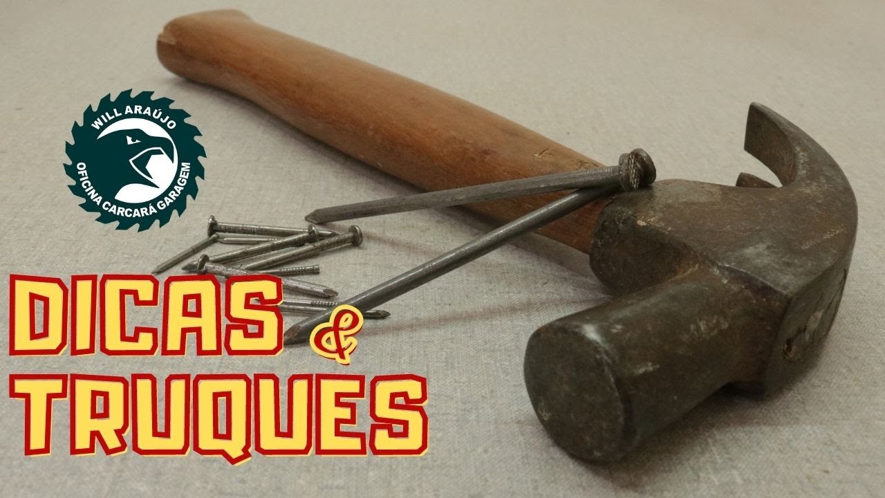 COMO USAR MARTELO COMO PROFISSIONAL. Dicas e truques para marcenaria. Hammer tips and trics.