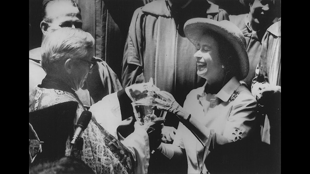 Queen Elizabeth II Visits Trinity Church (1976)