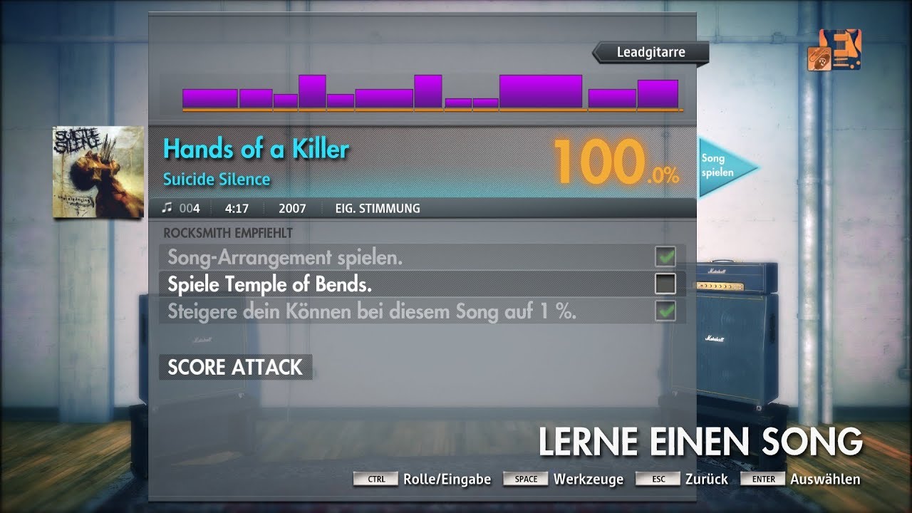 Rocksmith 2014 Suicide Silence Hands of a Killer CDLC Lead Guitar