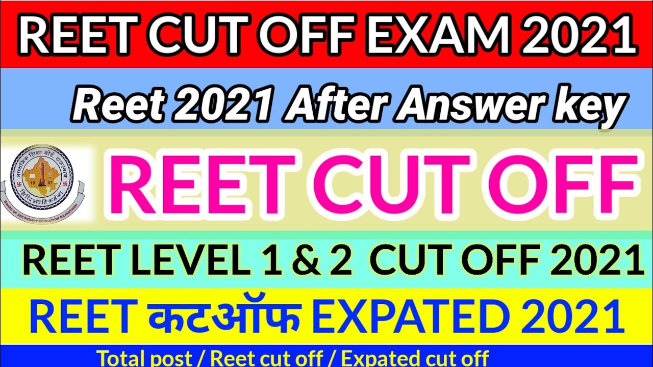 Reet expected cut off / Reet 2021 cut off / Reet Safe Score / Reet Level 1/Reet Level 2 Cut off 2022