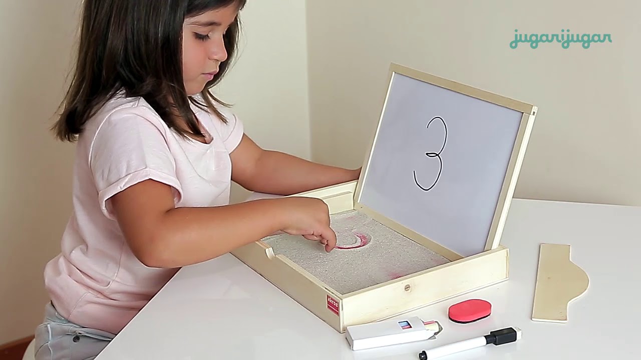Bandeja con arena para pre-escritura Jugar i Jugar